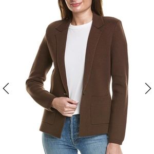 L’Agence Brown Knit Blazer
